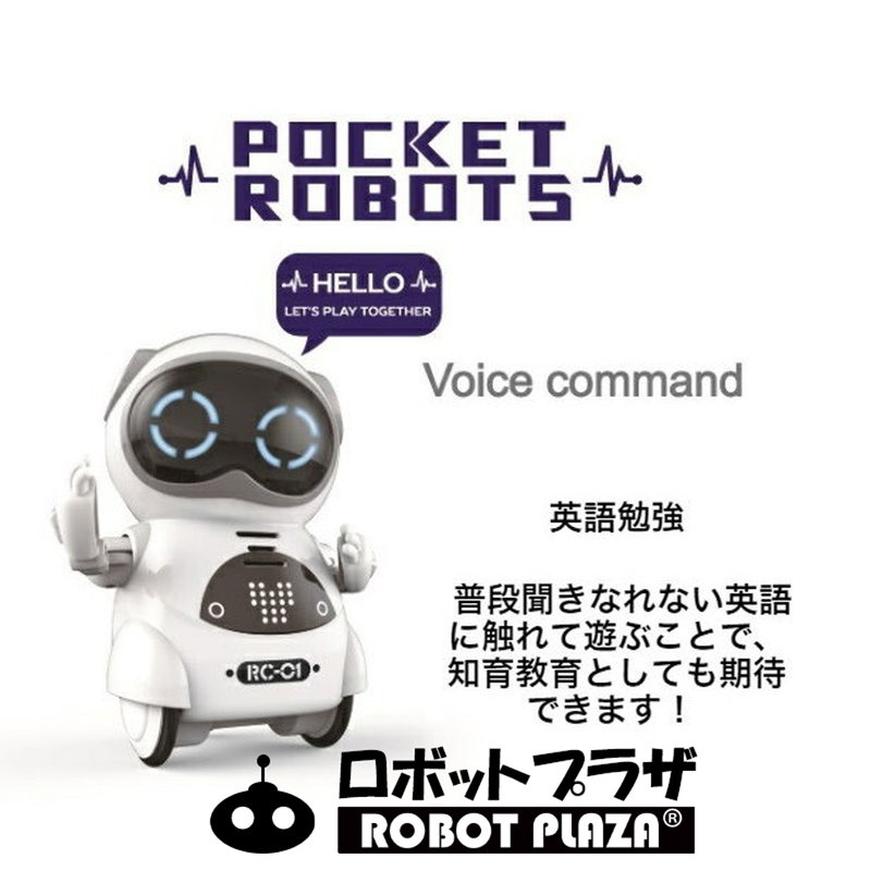 ポケットロボット「Pocket Robot」、普段聞きなれない英語に触れて遊ぶことで、知育教育としても期待できます！