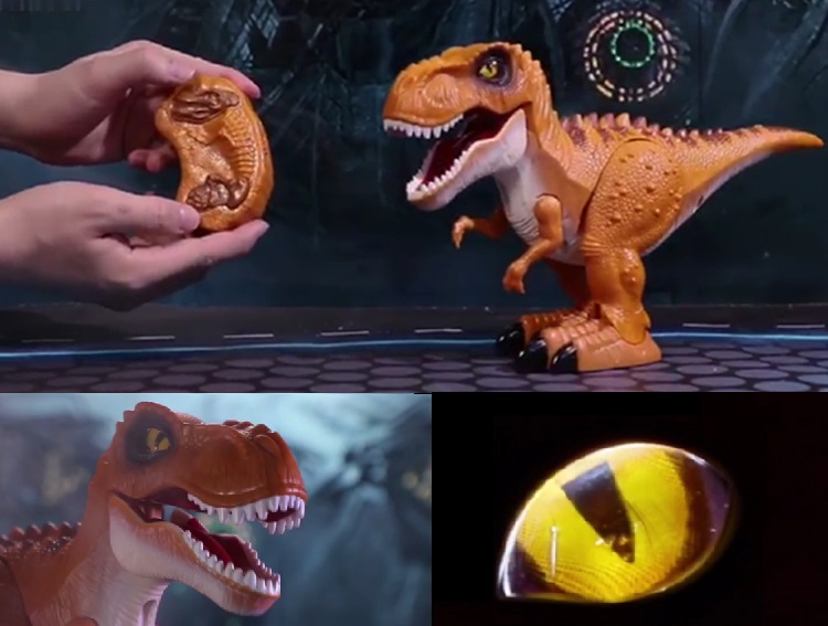 ラジコンの恐竜ロボット「RCディノ」が登場！恐竜の王様、ティラノサウルスをモデルにしたラジコンロボットです。コントローラーは化石のデザイン。顔、背中、尻尾などディテールにこだわった格好良い人気者です。